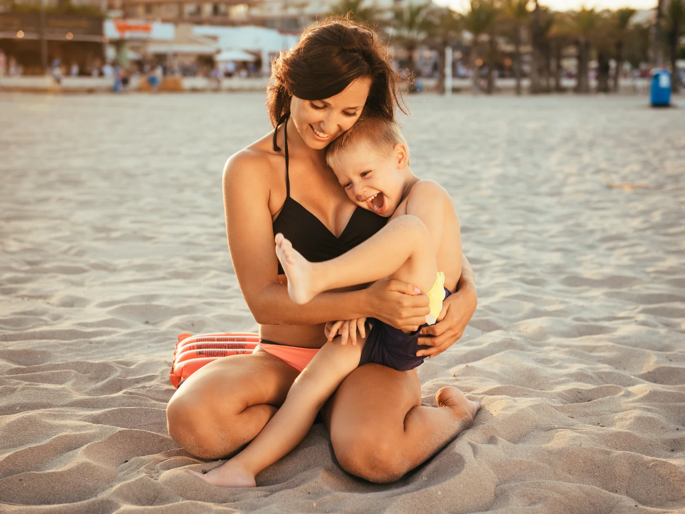 Portrait of a mother spending time with her son